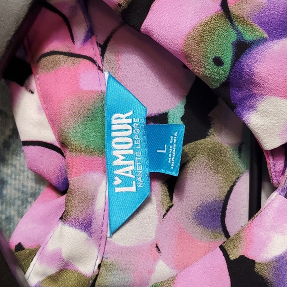 Nanette Lepore | L'Amour Gypsy Boho Prairiecore Watercolor Floral Dress - Picture 2 of 9